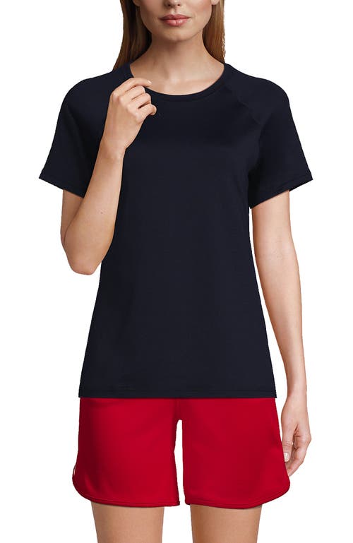 Lands' End School Uniform Short Sleeve Active Tee in Classic Navy at Nordstrom, Size Large