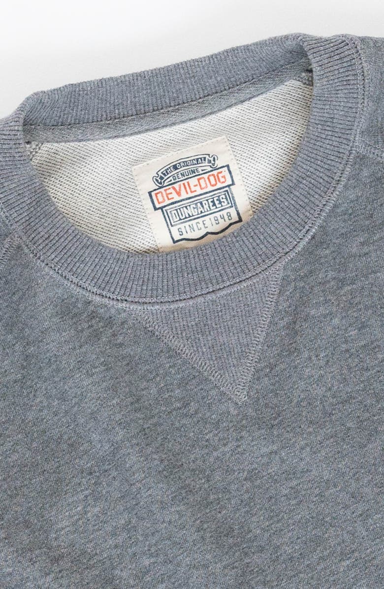 Devil-Dog Dungarees Cotton French Terry Sweatshirt, Alternate, color, 