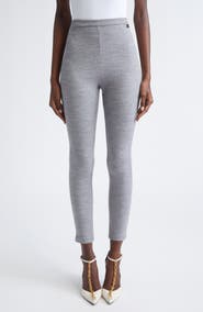Balmain Virgin Wool & Cotton Blend Leggings