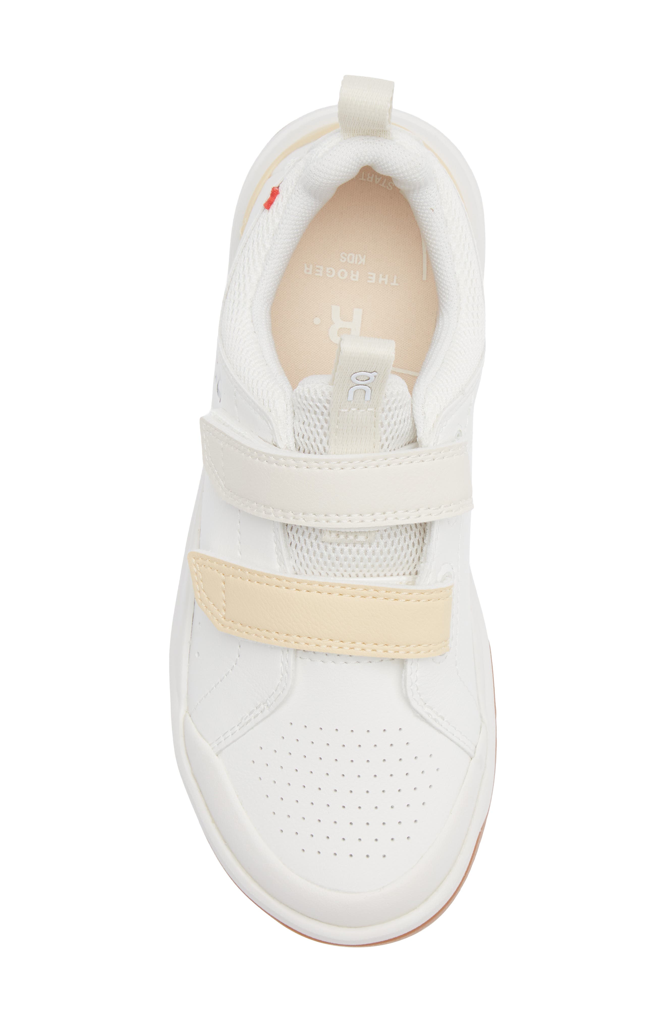 On Kids' The ROGER Sneaker, Alternate, color, White/ Blonde