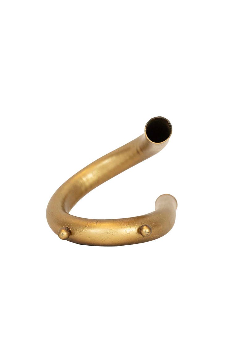 Faye Twisted Small Candle Holder, Alternate, color, Gold