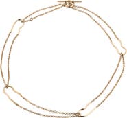 PIERETTI Nicole delicate double chain necklace
