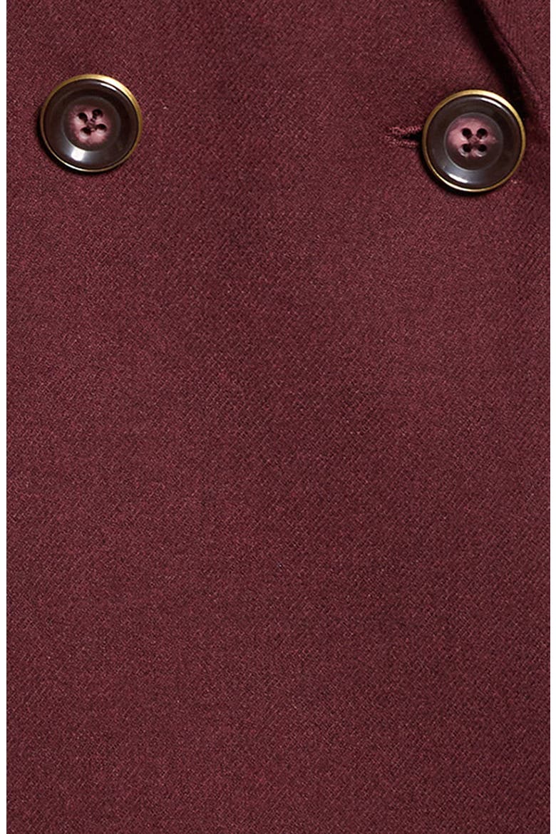 Rhys Double Breasted Dickey Jacket, Alternate, color, BURGUNDY