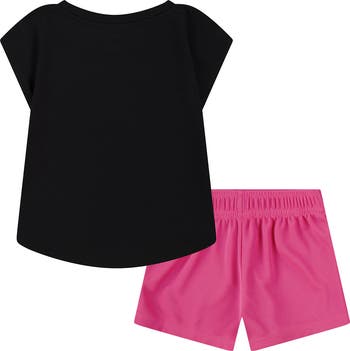 Kids' Script Future Logo Graphic T-Shirt & Mesh Shorts Set