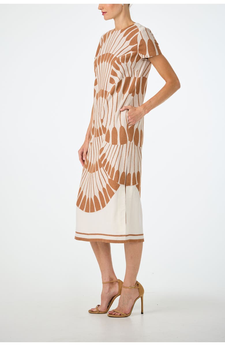 Trina Turk Sugarita Printed Midi T-Shirt Dress, Alternate, color, Poplar/Doe