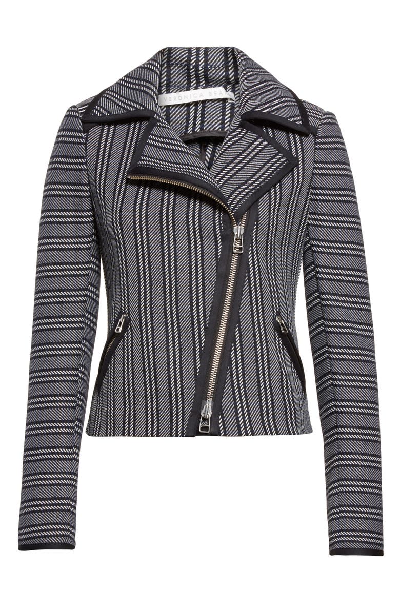 Veronica Beard Benson Moto Jacket, Alternate, color, 