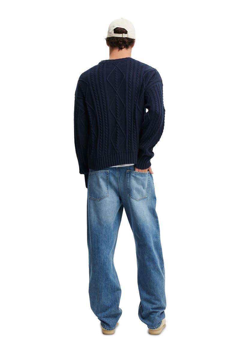 Men's Baggy Jean, Alternate, color, Tidal Blue