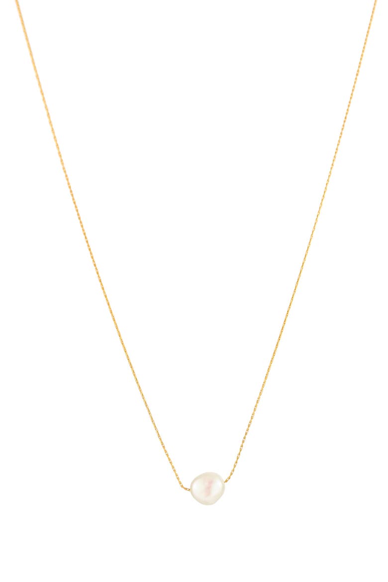 Baroque Pearl Choker, Main, color, Gold