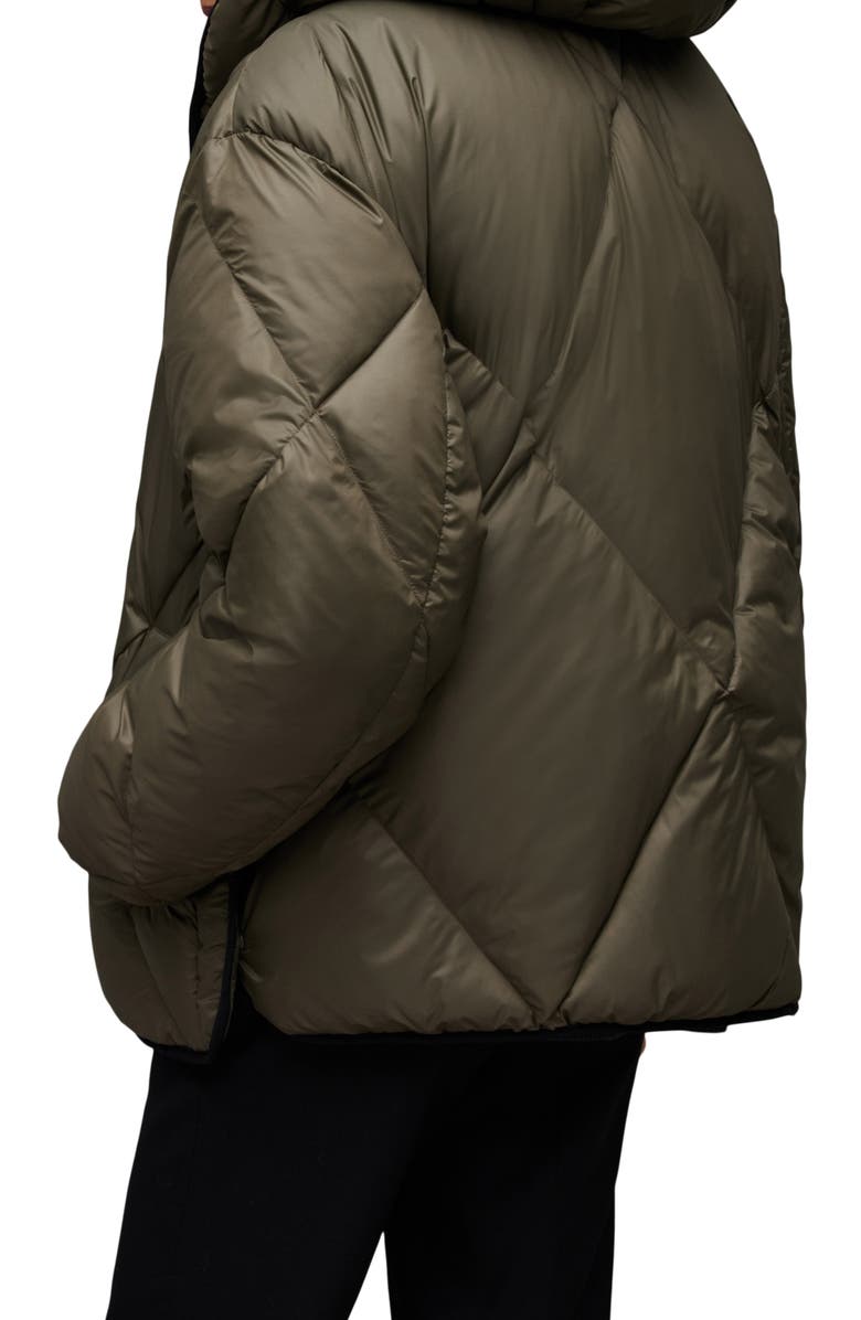 AllSaints Pegasis Hooded Nylon Puffer Coat, Alternate, color,