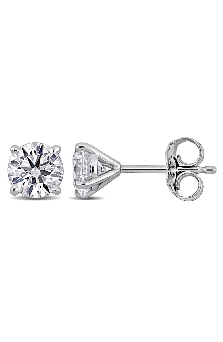 Julianna B. 1 CTW Lab-Grown Diamond Stud Earrings 14k, Main, color, White Gold