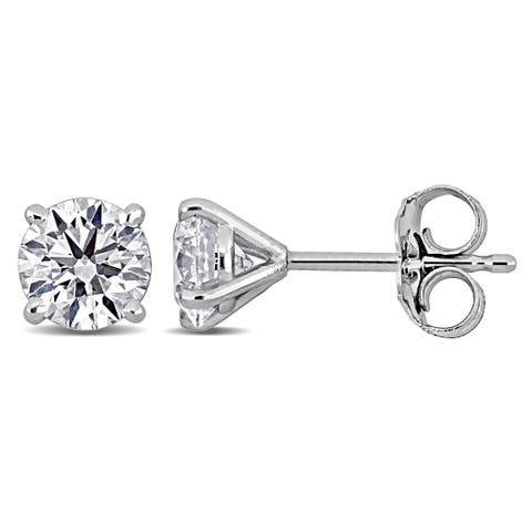 1 CTW Lab-Grown Diamond Stud Earrings 14k