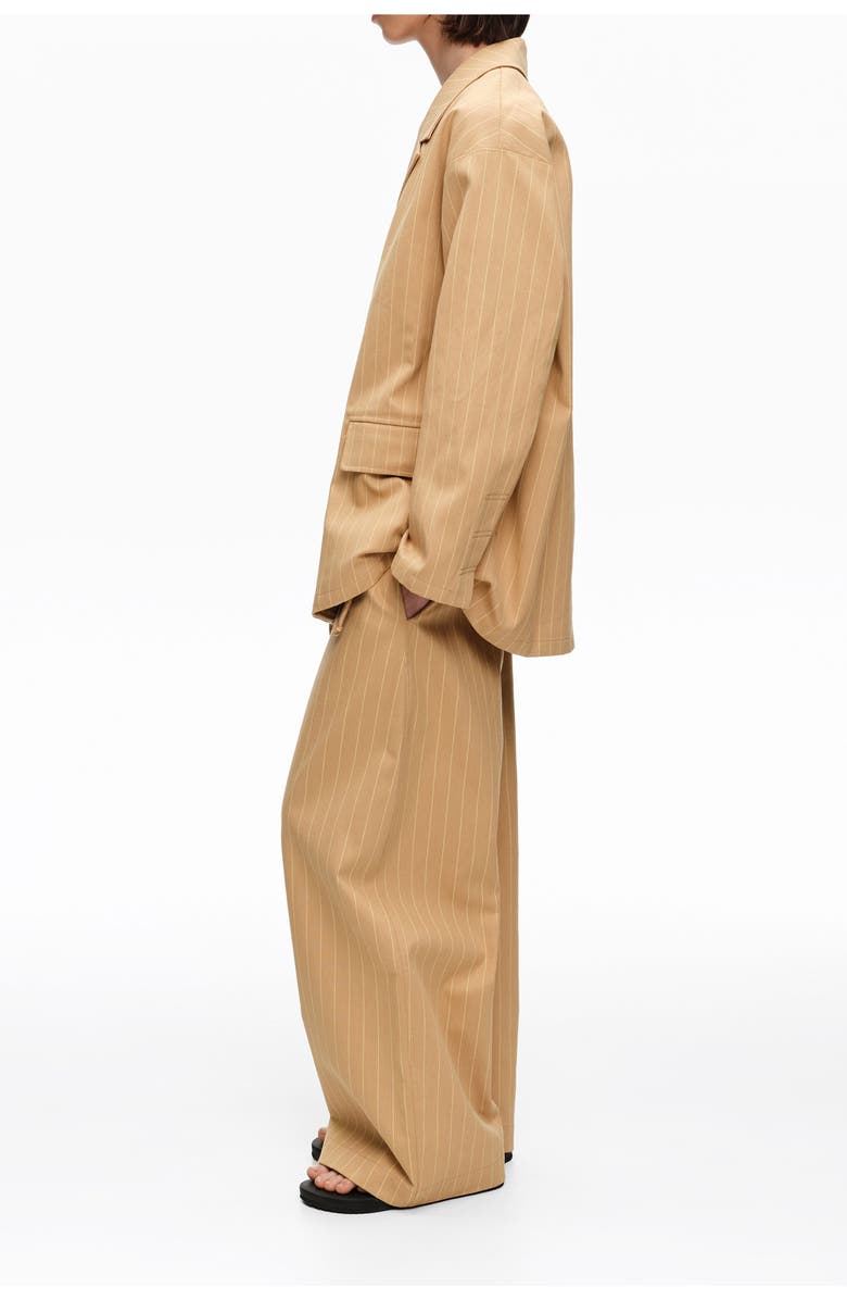 Bimba y Lola Double-Breasted Tailored Jacket, Alternate, color, Ochre