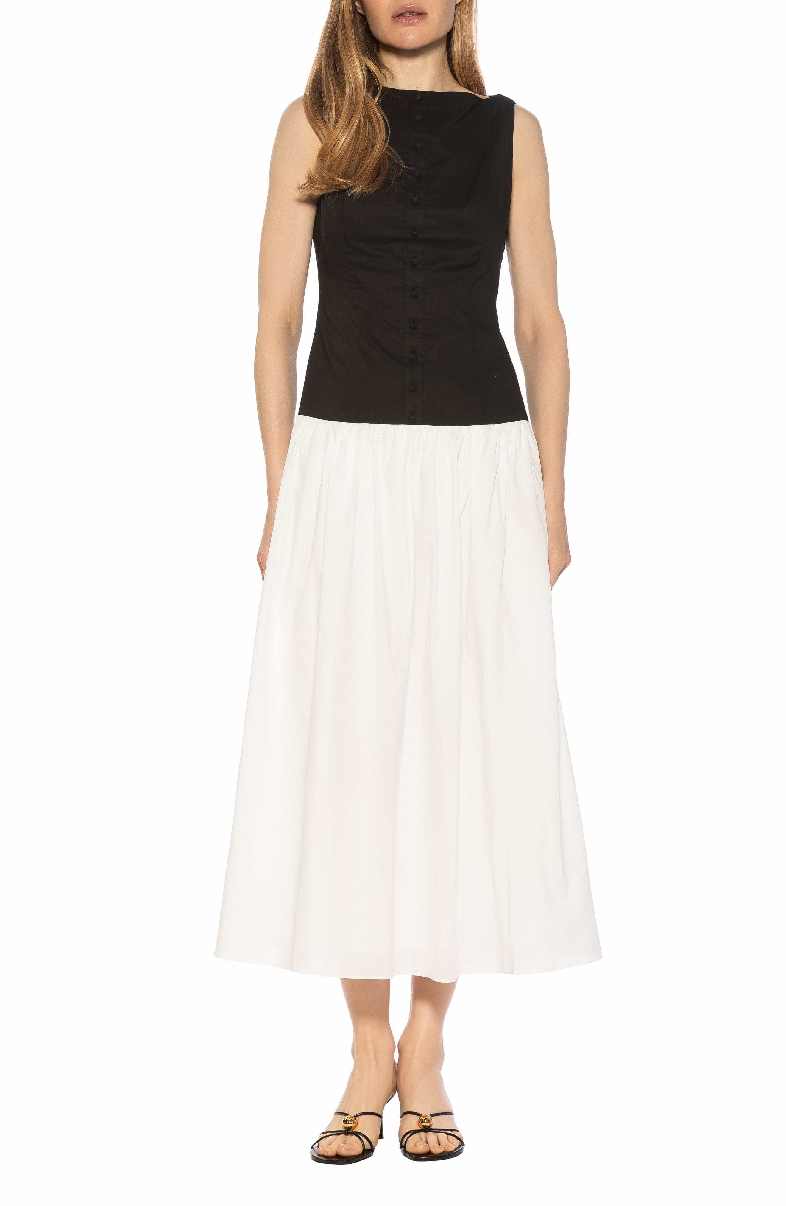 Alexia Admor Solenne Mixed Media Dress