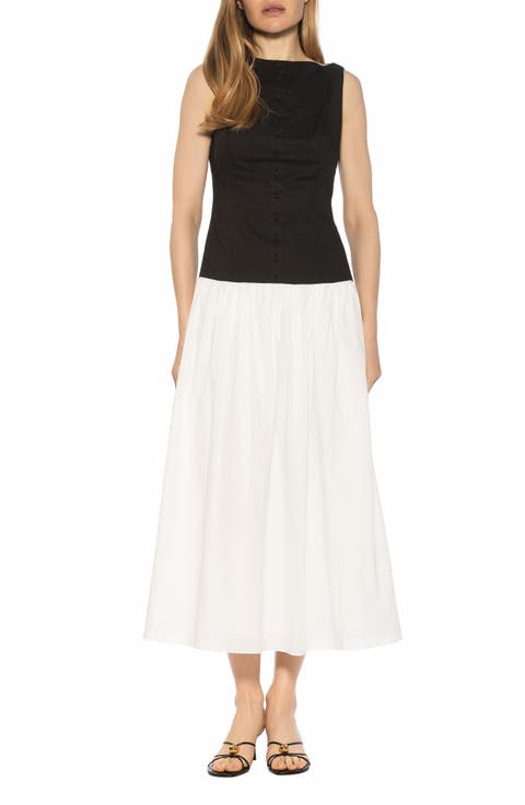 Solenne Mixed Media Dress