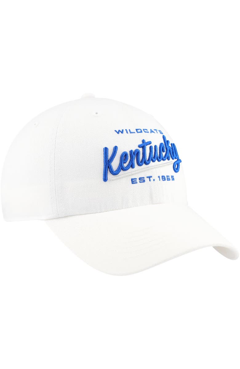 '47 Women's '47 White Kentucky Wildcats Sidney Clean Up Adjustable Hat, Alternate, color, 