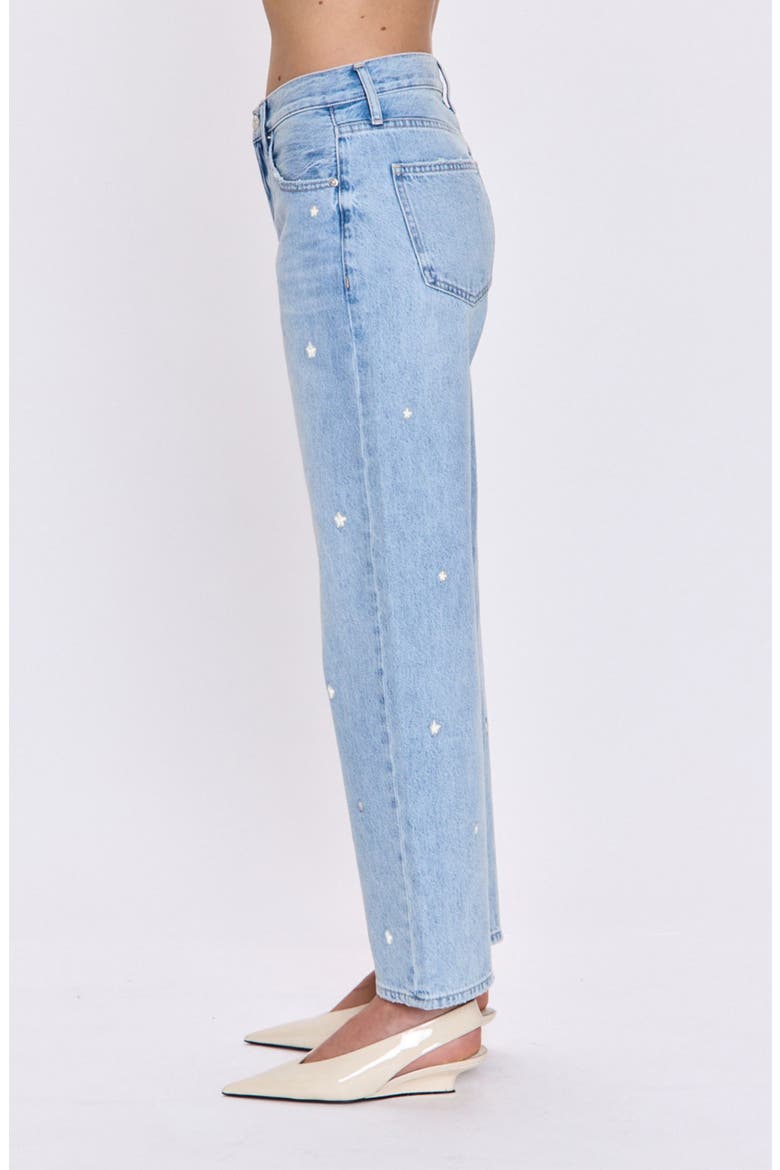 Lexi Distressed Studded Crop Barrel Jeans, Alternate, color, STELLAR VINTAGE