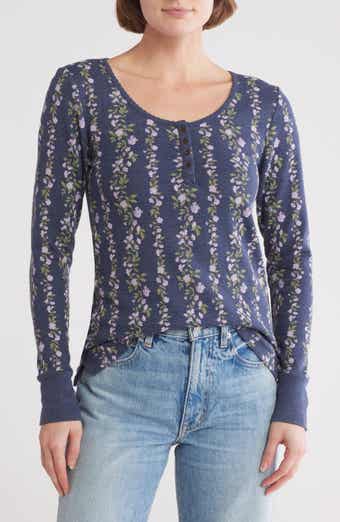 Lucky Brand Long Sleeve Thermal Henley