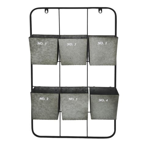 6-Pocket Bin Wall Organizer