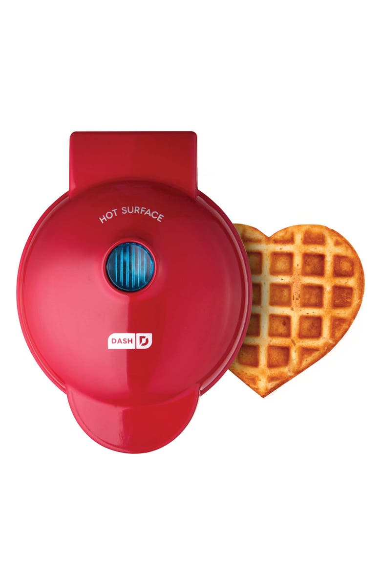 Dash Mini Heart Waffle Maker, Main, color,