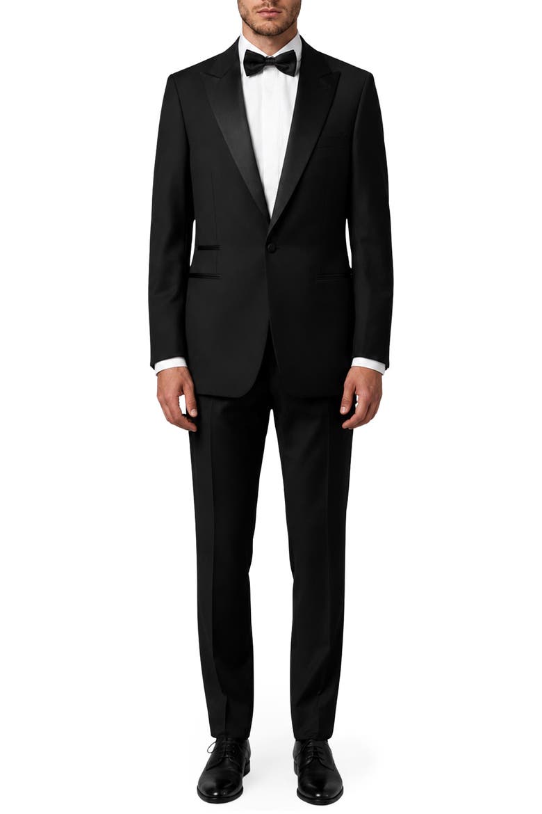 Romero Wool Tuxedo, Main, color, BLACK