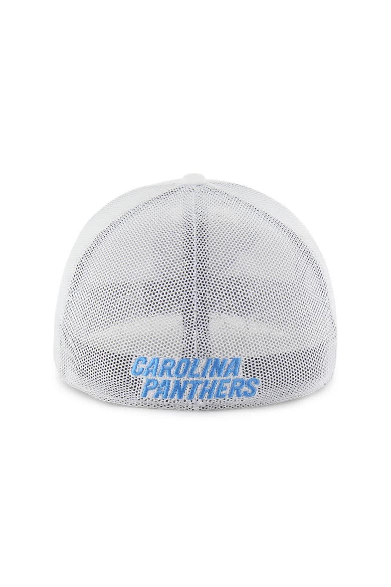 Men's '47 White Carolina Panthers Snowball Trophy Stretch Fit Hat, Alternate, color, White