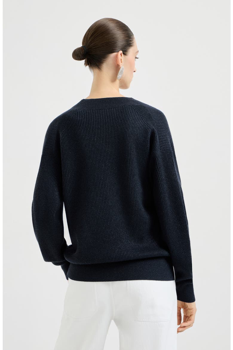 Sparkling cashmere sweater, Alternate, color, Blue