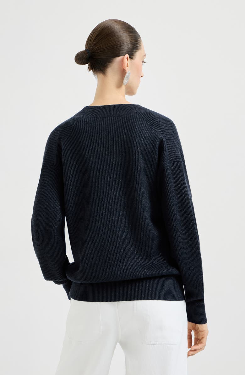 Brunello Cucinelli Sparkling cashmere sweater, Alternate, color, Blue