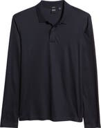 BOSS Paschal Long Sleeve Cotton Polo