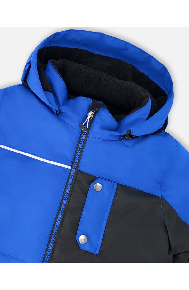 Deux par Deux Two-Piece Play Snowsuit with Contrast Jacket, Alternate, color, Black