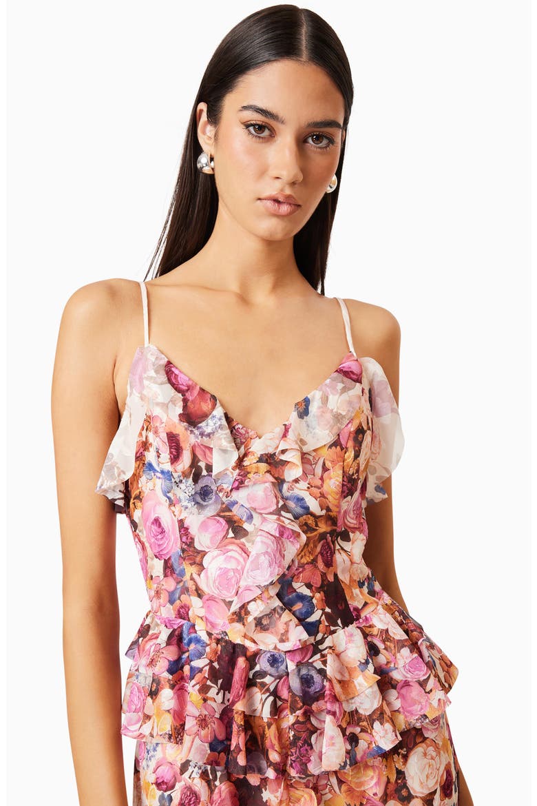 Perla Floral Tiered Maxi Dress, Alternate, color, FLORAL MULTI