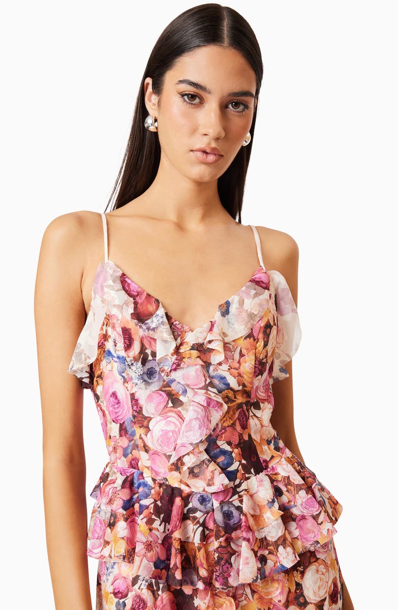 Elliatt Perla Floral Tiered Maxi Dress, Alternate, color,