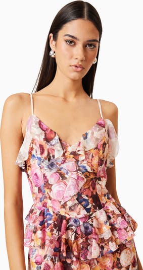 Perla Floral Tiered Maxi Dress