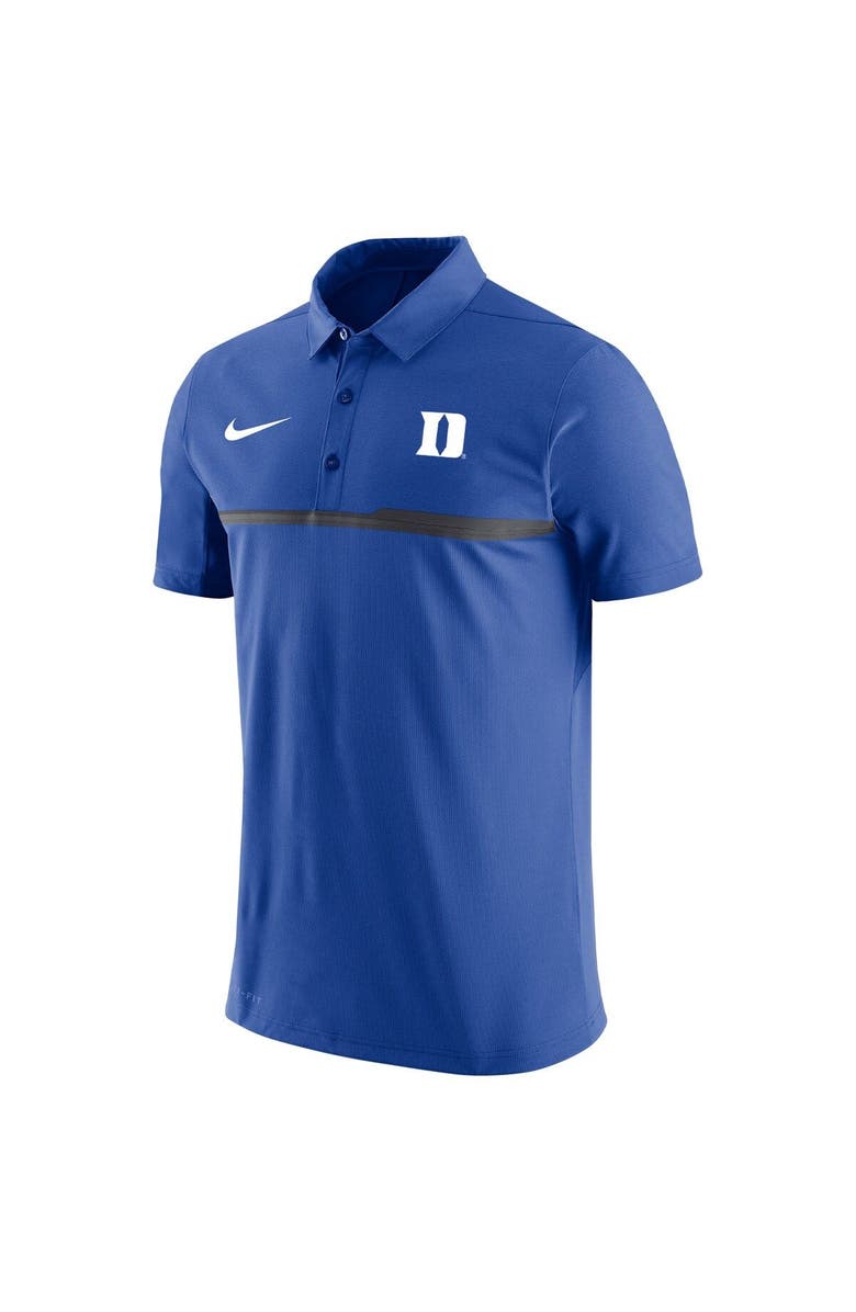 Nike Men's Nike Royal Duke Blue Devils Coaches Performance Polo, Alternate, color, Royal