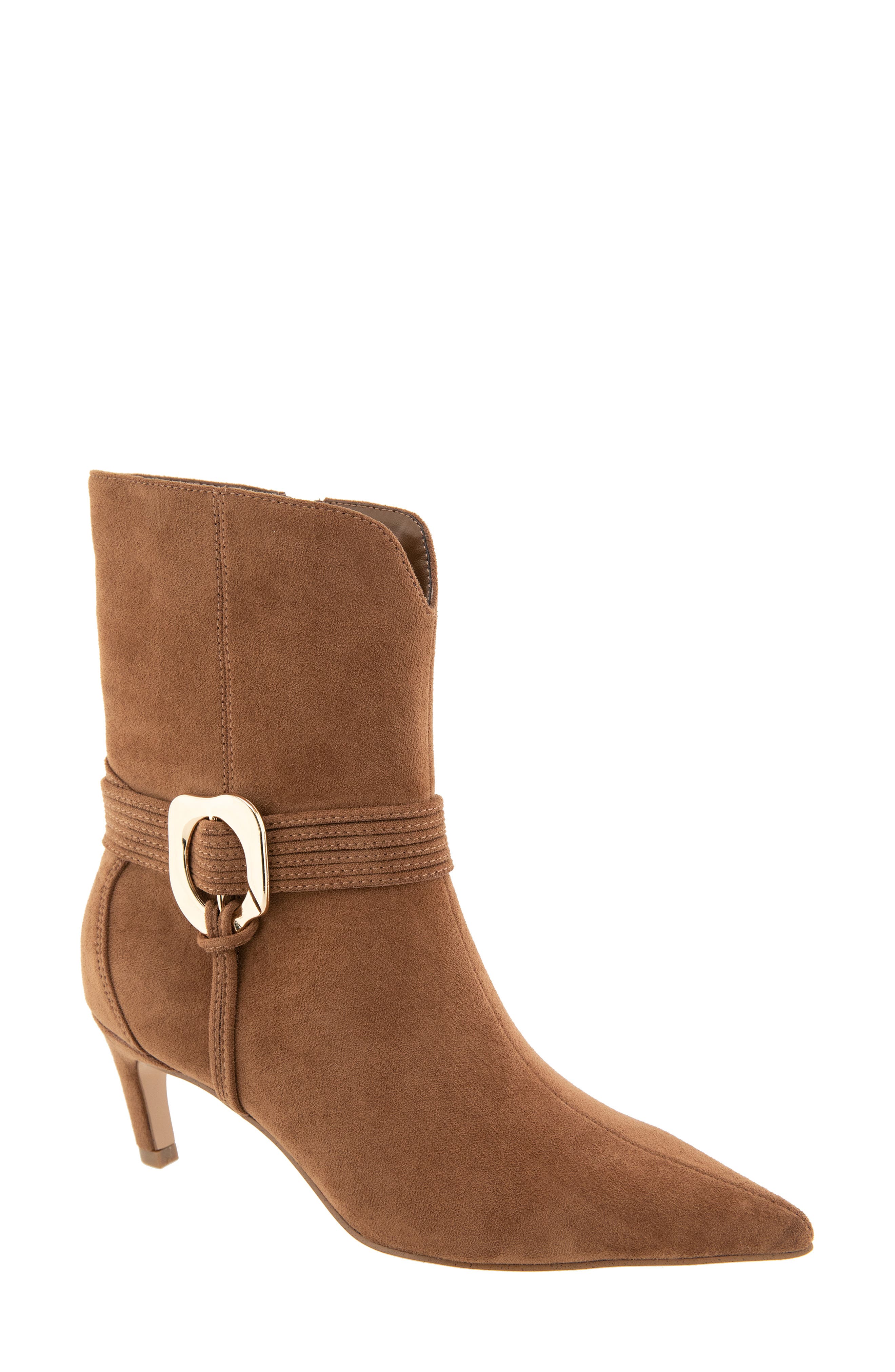 Zoryn Belted Pointed Toe Boot, Main, color, TAN