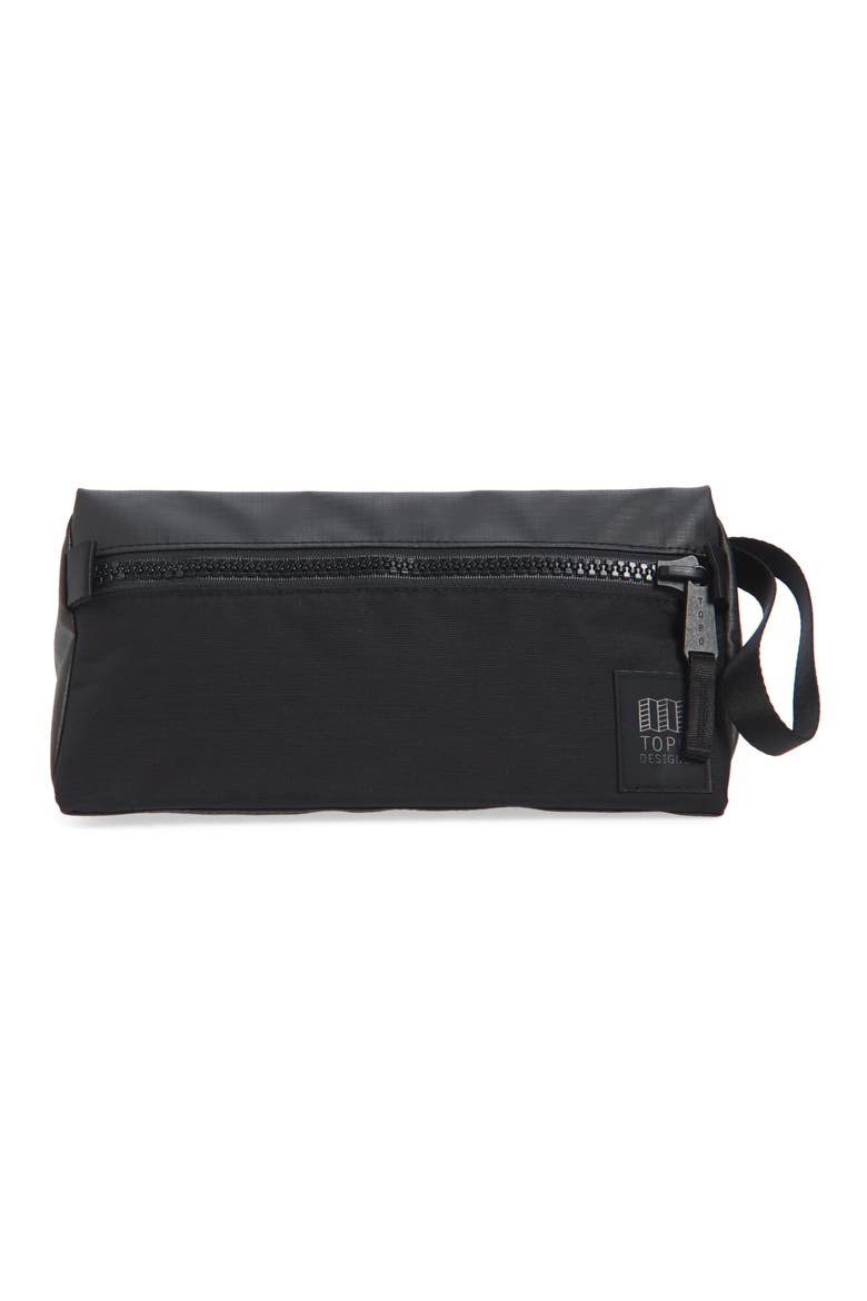 Premium Nylon Dopp Kit, Main, color, BLACK