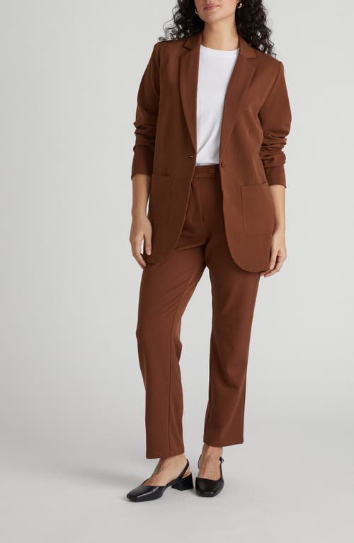Universal Standard Kidjo Wool Blend Jacket In Brown