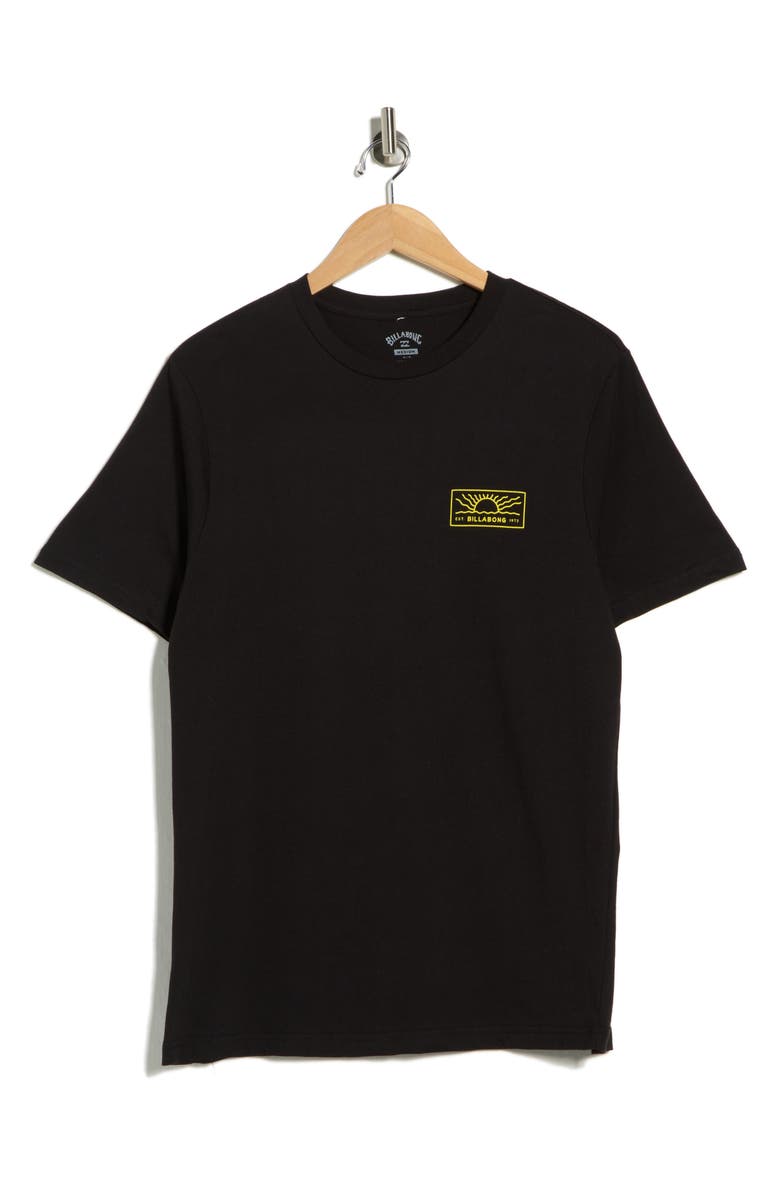 Billabong Beach Patch Short Sleeve Graphic T-Shirt, Alternate, color, Black
