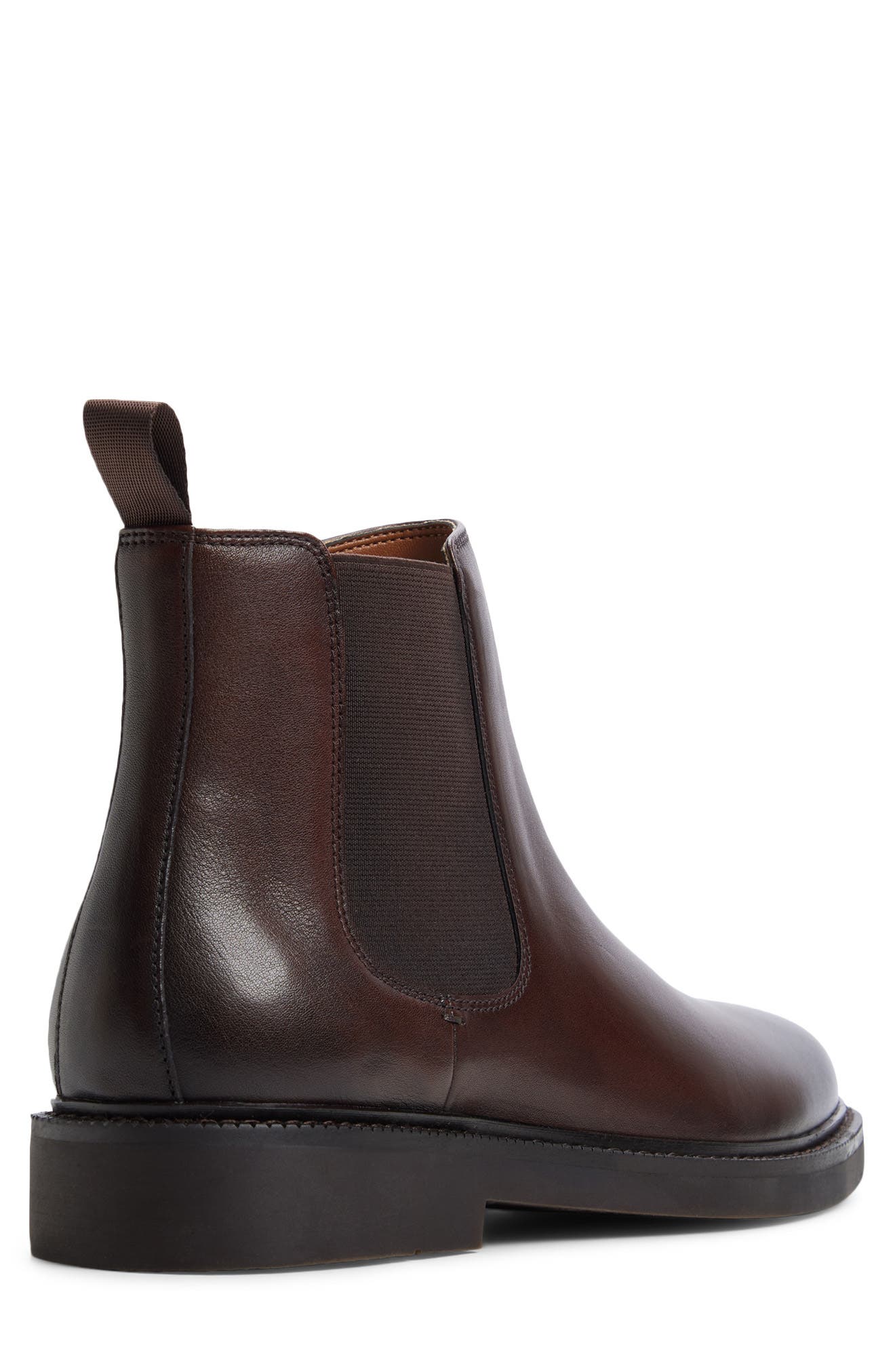 Malmo Leather Chelsea Boot, Alternate, color, DARK BROWN