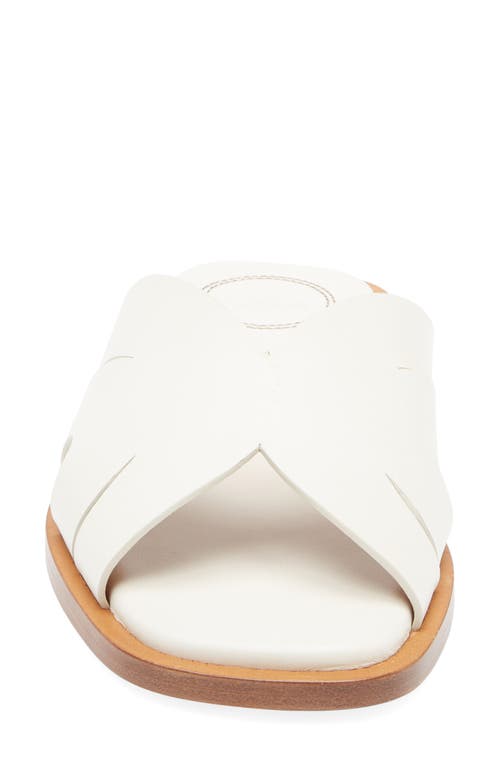 Chloé Scalloped Slide Sandal In White