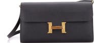 Pre-Owned Hermes Constance To Go Wallet Epsom