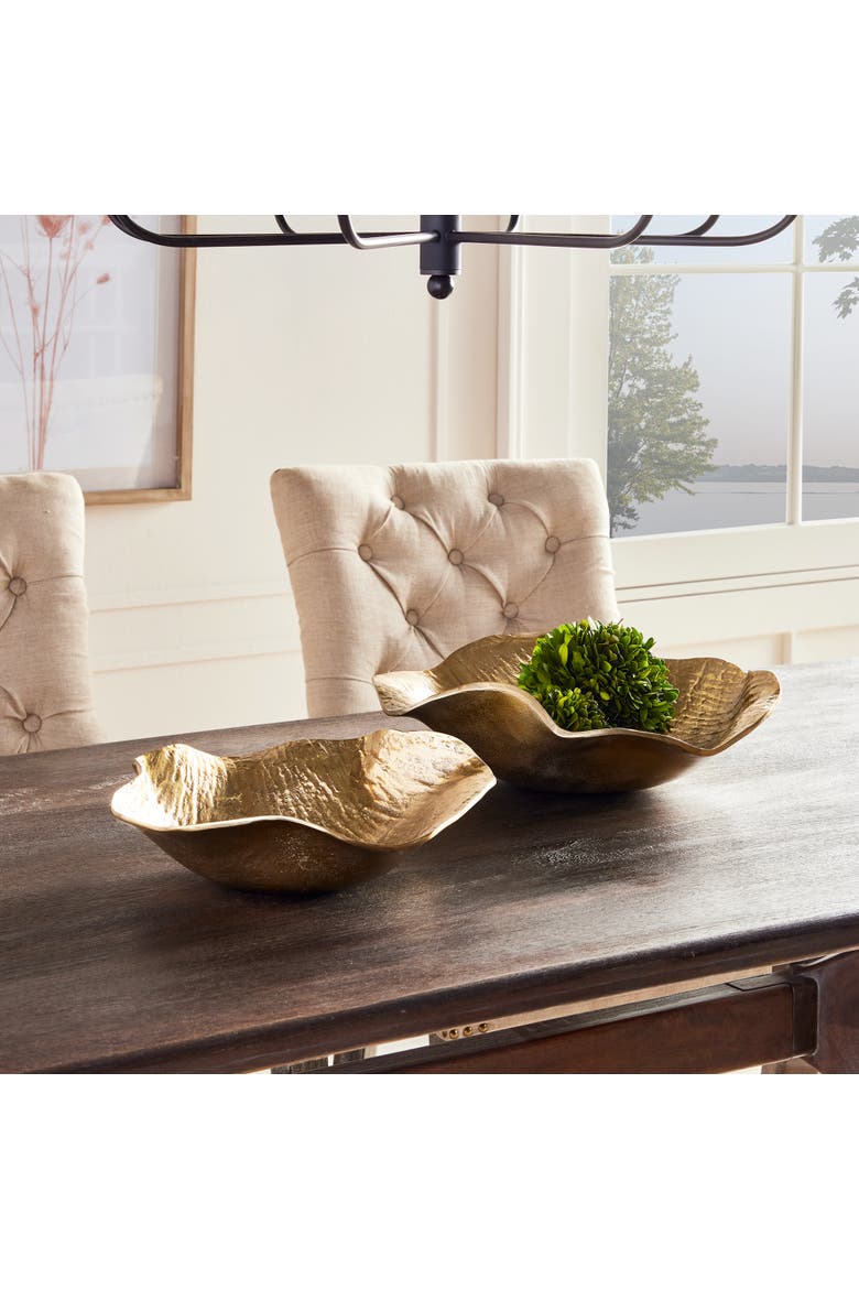 Clarice Decorative Bowls Set of 2, Alternate, color, Gold
