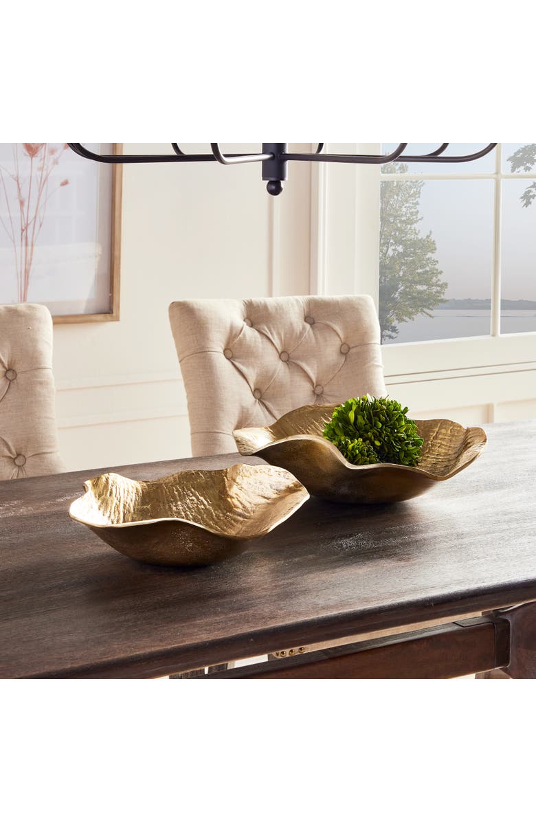 Napa Home & Garden Clarice Decorative Bowls Set of 2, Alternate, color, Gold