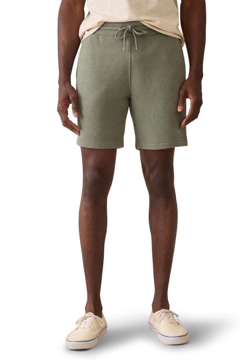 Whitewater Knit Drawstring Shorts, Main, color, DESERT OLIVE