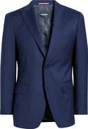 DANIEL HECHTER Navy Wool Herringbone Sport Coat