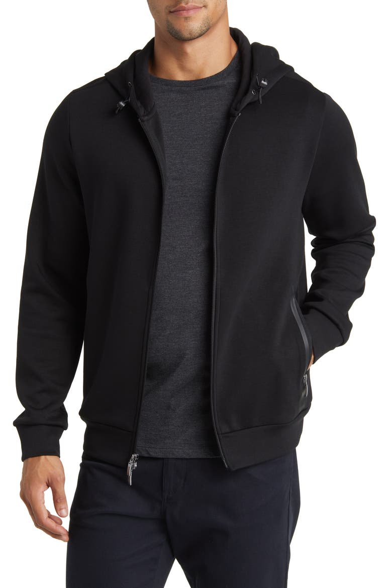 Brixton Zip Hoodie, Main, color, BLACK
