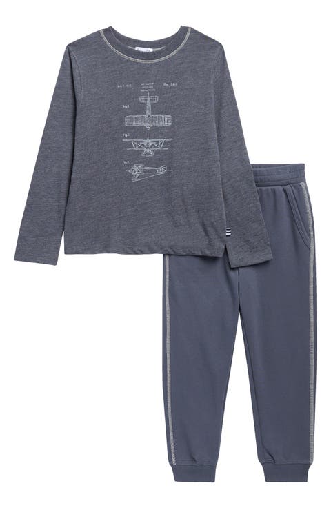 Kids' Aviation Academy Long Sleeve Shirt & Joggers Set