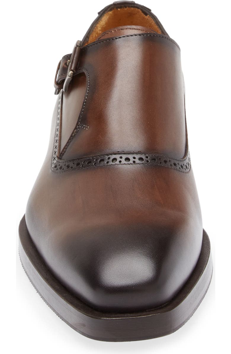 Mezlan Patina Monk Strap Shoe, Alternate, color,
