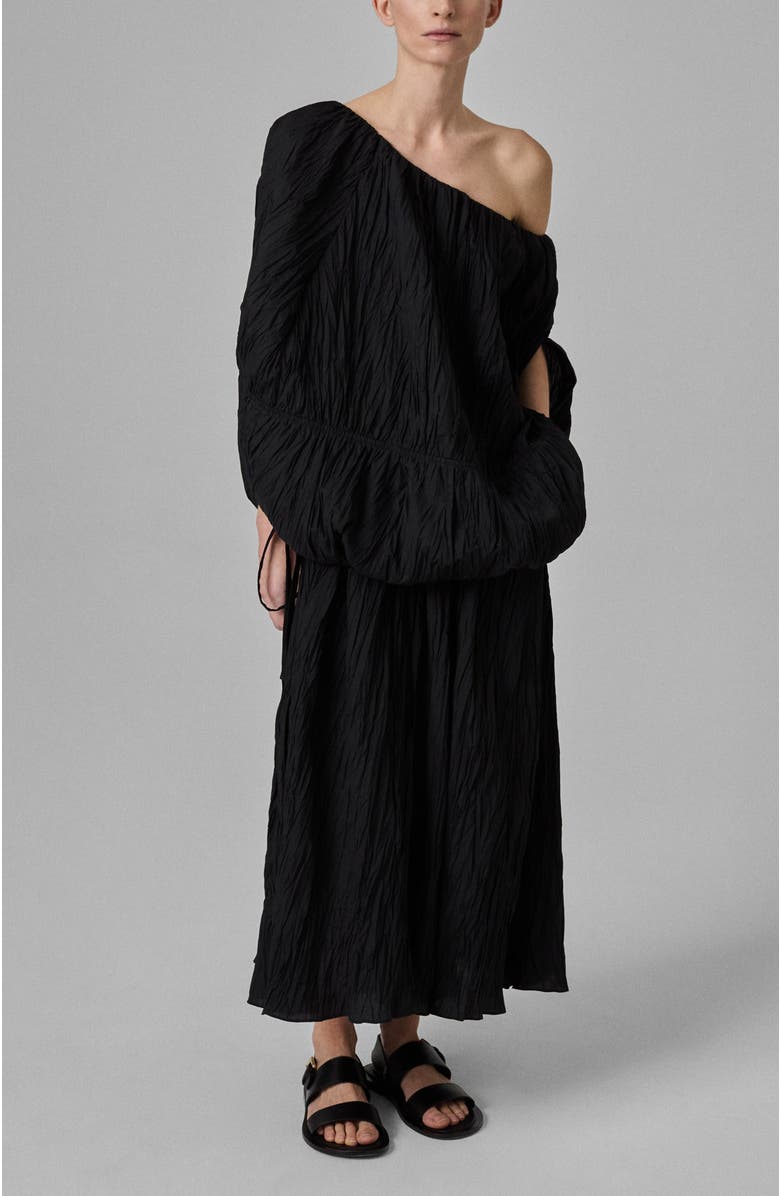 CO Tulip Off-Shoulder Pliss Top, Alternate, color, 