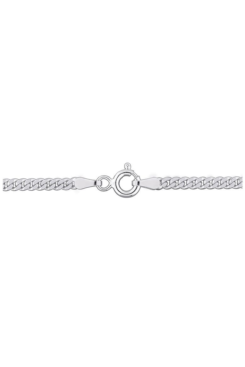 2.6mm Curb Link Chain Necklace, Alternate, color, SILVER