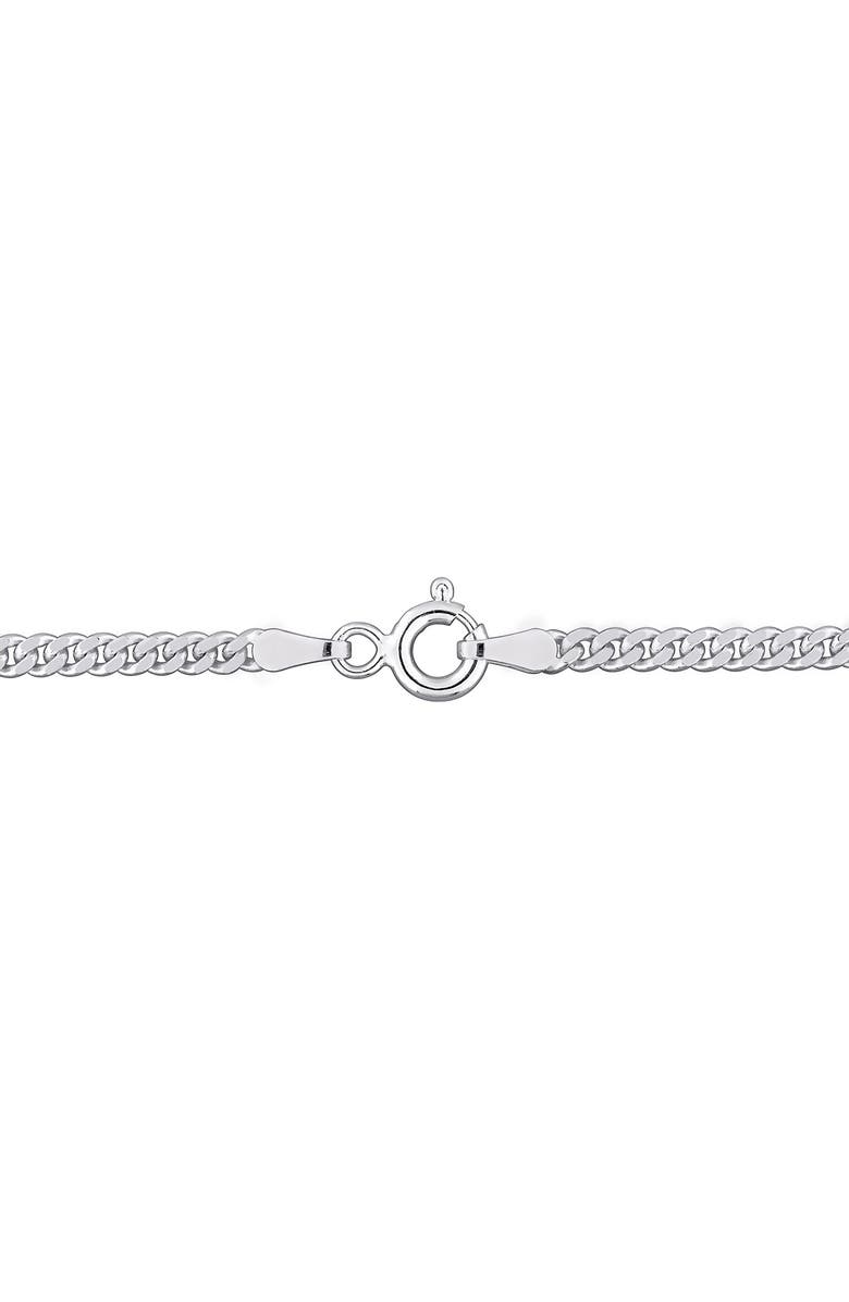 DELMAR 2.6mm Curb Link Chain Necklace, Alternate, color, Silver